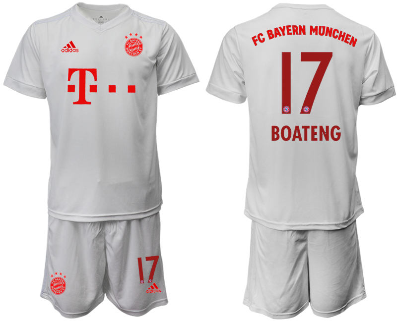 Men 2020-2021 club Bayern Munich away #17 white goalkeeper Soccer Jerseys->->Soccer Club Jersey
